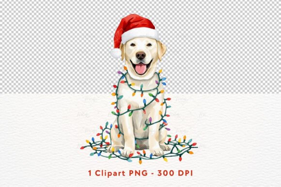 Christmas Dog Lover Labrador PNG Clipart: A Versatile Illustration for Seasonal Branding