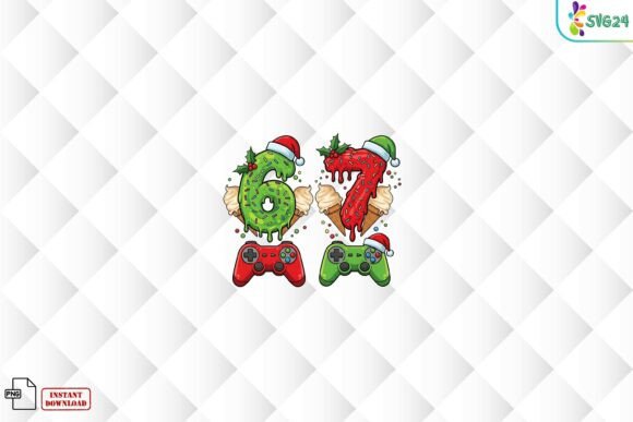 Christmas Gamer 67 Ice Cream PNG Review for Embroidery Projects