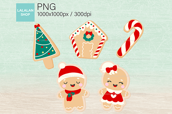 Christmas Gingerbread Cookies Clip Art: A Designer’s Perspective
