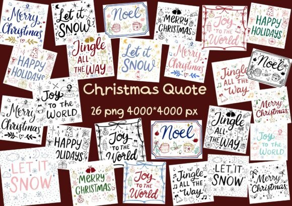 Christmas Quote Lettering Art for Illustrations: A Designer’s Perspective