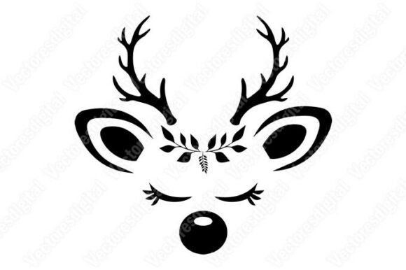 Christmas Reindeer Vector Illustration for Commercial Design Projects