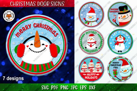 Christmas Snowman Round Sign Bundle SVG Review for Real Projects
