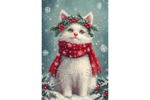Christmas Turkish Angora Cat Wall Art Review for Real Projects