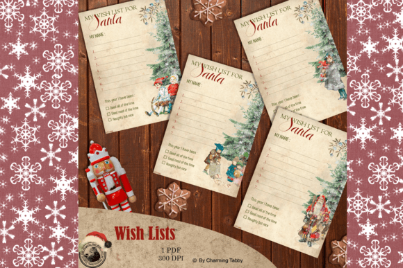 Christmas Wish List for Santa Illustrations: A Festive Branding Asset