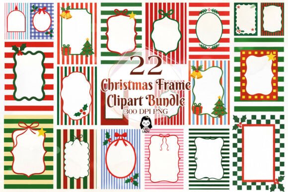 Coquette Christmas Frame Sublimation: A Festive Illustration for Digital Sellers