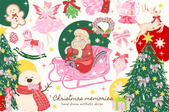 Cozy Aesthetic Christmas Clipart Png Svg for Real Craft Projects