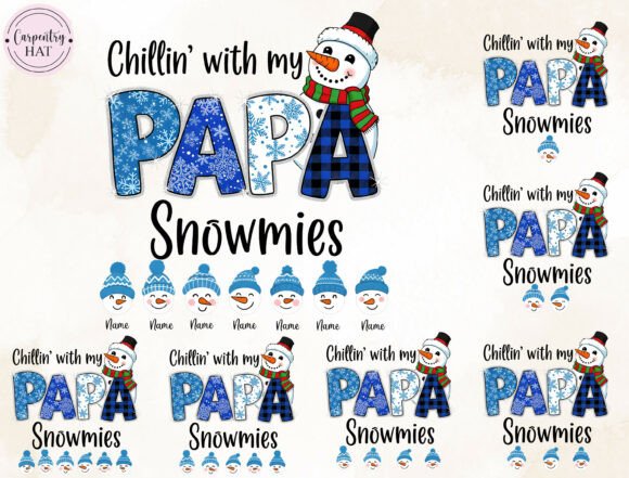 Personalized Papa Christmas Png Design: A Festive Graphic Asset for Creative Projects