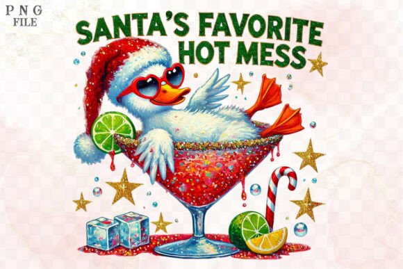 Reviewing Santa’s Hot Mess - Christmas Drink PNG for Real-Client Design Work