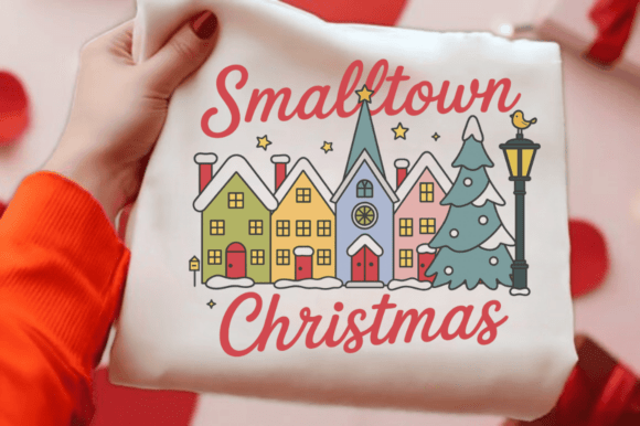 Small Town Christmas PNG, Cozy Holiday Embroidery Design Review